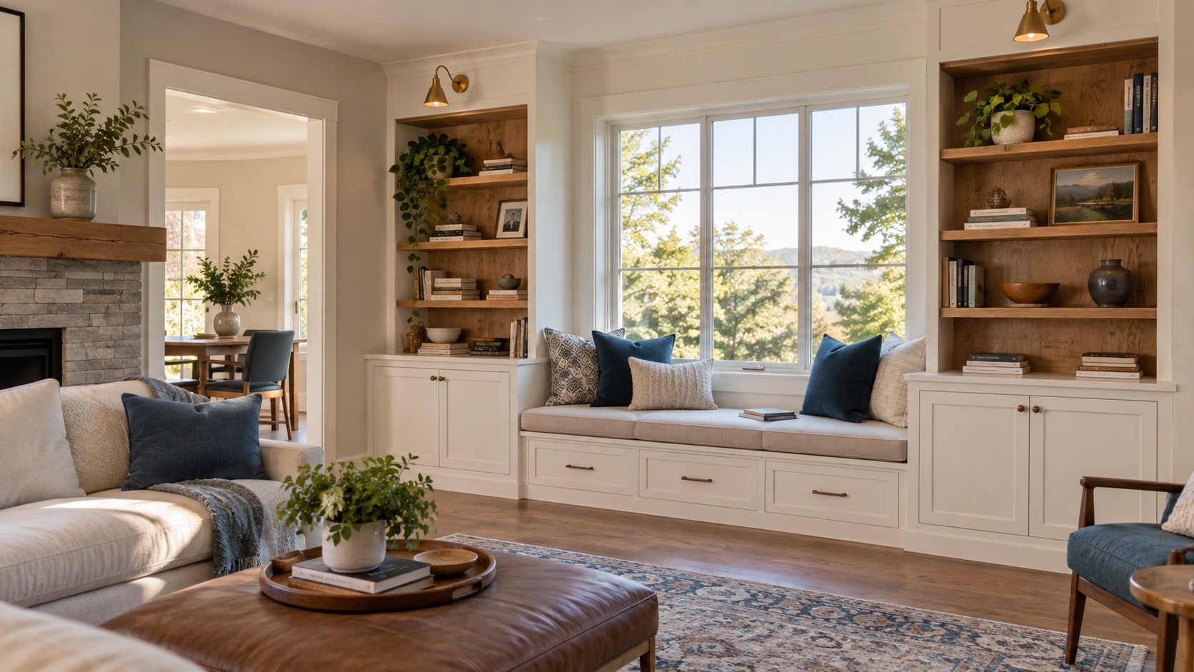 Custom built-in storage and window-seat inspiration