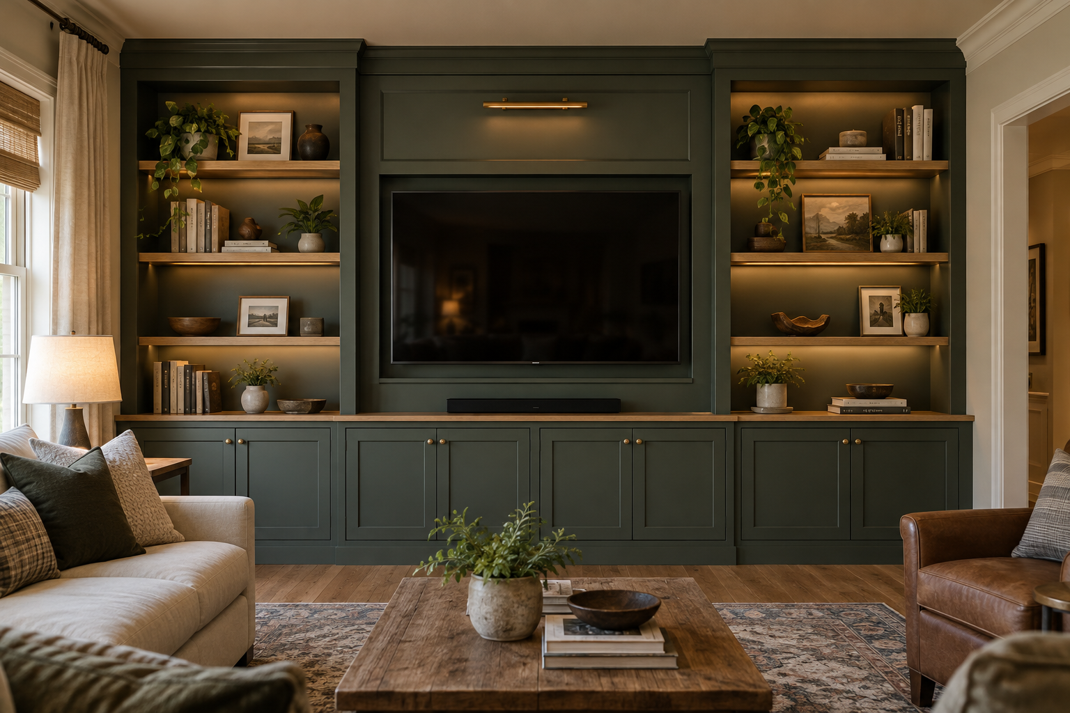 Built-in storage and display inspiration